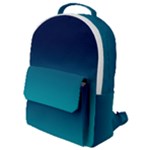 Navy Teal Flap Pocket Backpack (Small)