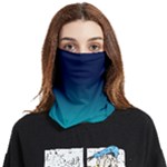 Navy Teal Face Covering Bandana (Two Sides)